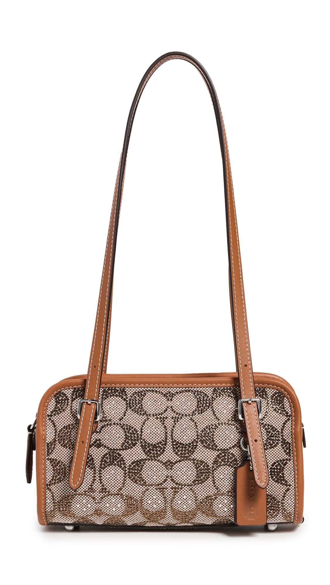 Photo 1 of COACH Women's The Originals Crystal Signature Bag, LH/Burnished Amber, One Size