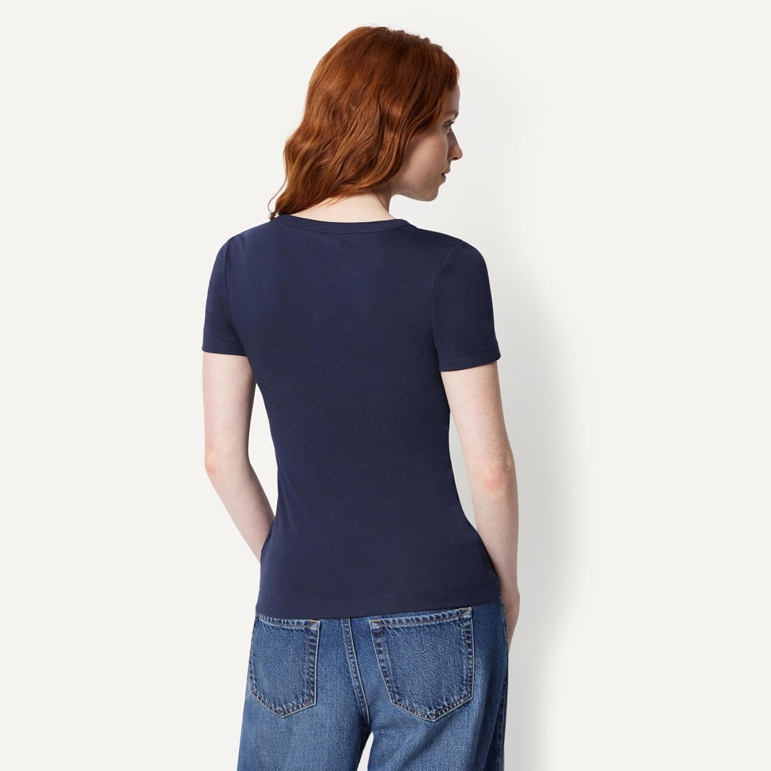 Amazon Essentials Women's Slim-Fit Short-Sleeve Crewneck T-Shirt, Pack of 2