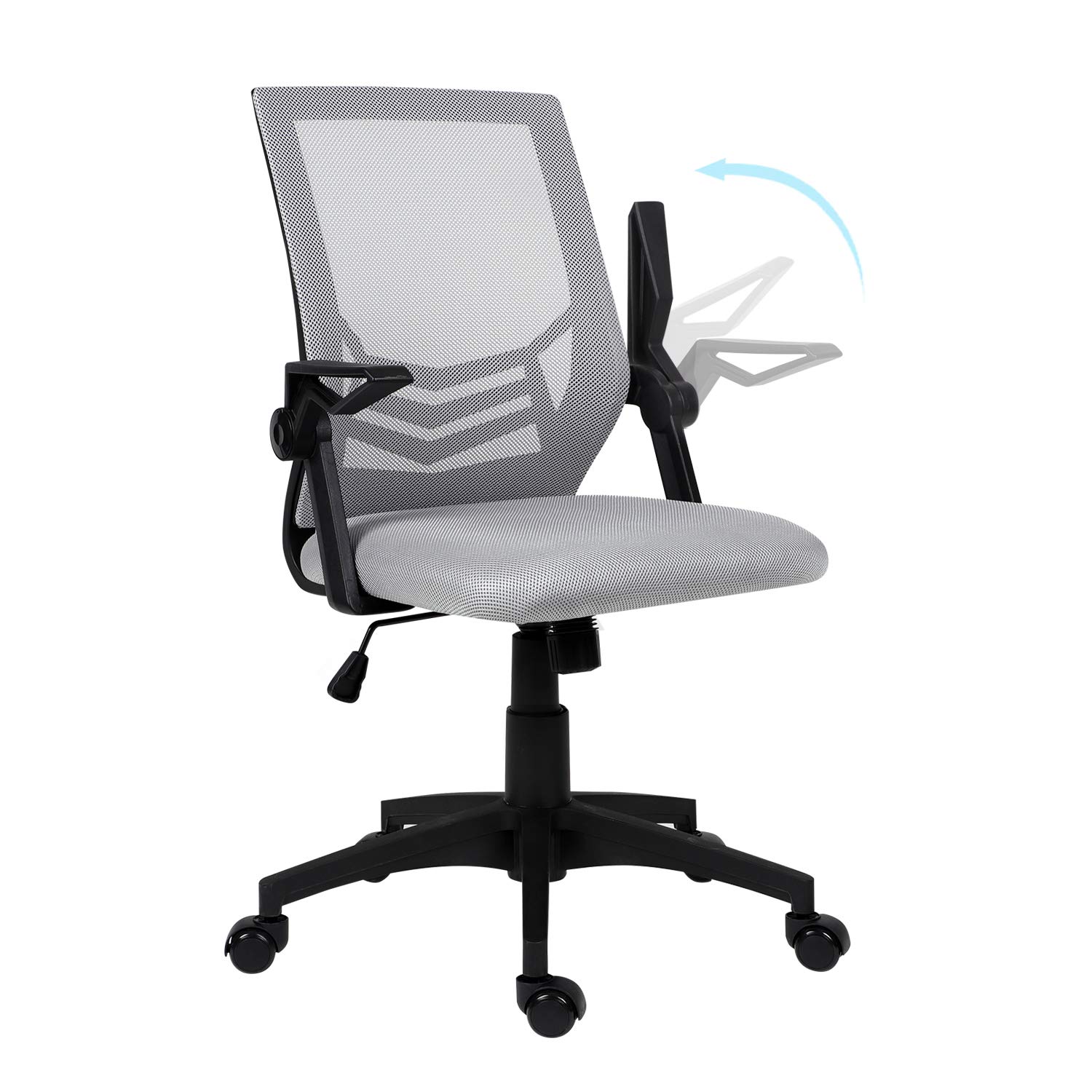 Buy Grey Office Chair, Ergonomic Desk Chair with Lumbar Support ...