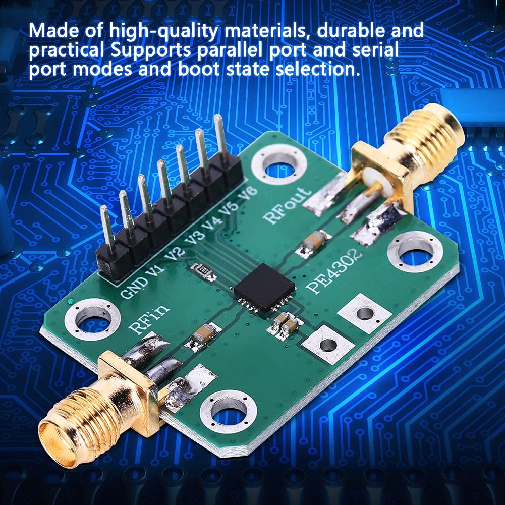 Walfront 1PC Attenuatore CNC PE4302 Attenuatore RF Campo di Controllo 0~31.5dB Modulo Attenuatore di Controllo Numerico Parallelo Diretto