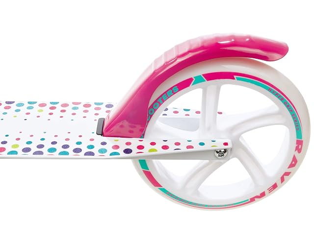 Foto 6 de 7 de Raven - Patinete Infantil 200 mm, con Freno de Mano, Color Blanco (Dots White)