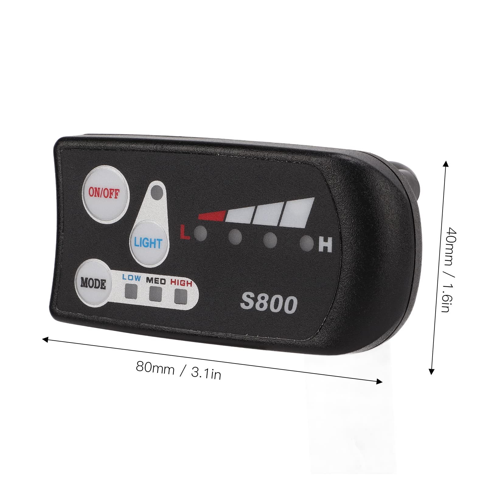 Écran LED Pour Vélo électrique 36V 48V – étanche, Connecteur 5 Broches, Câble 190 Mm – Compatible Contrôleur JN & Moteur Pasion - 6