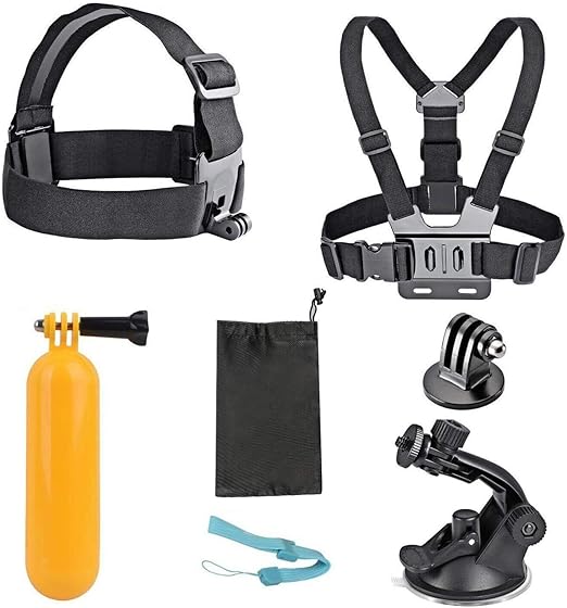 AKASO 7 in 1 Outdoor Sports Action Camera Accessories Mount Kit for Gopro Hero AKASO EK7000 Brave 4 CAMPARK DBPOWER Go Pro Hero 5 in Swimming Any Other Outdoor Sports