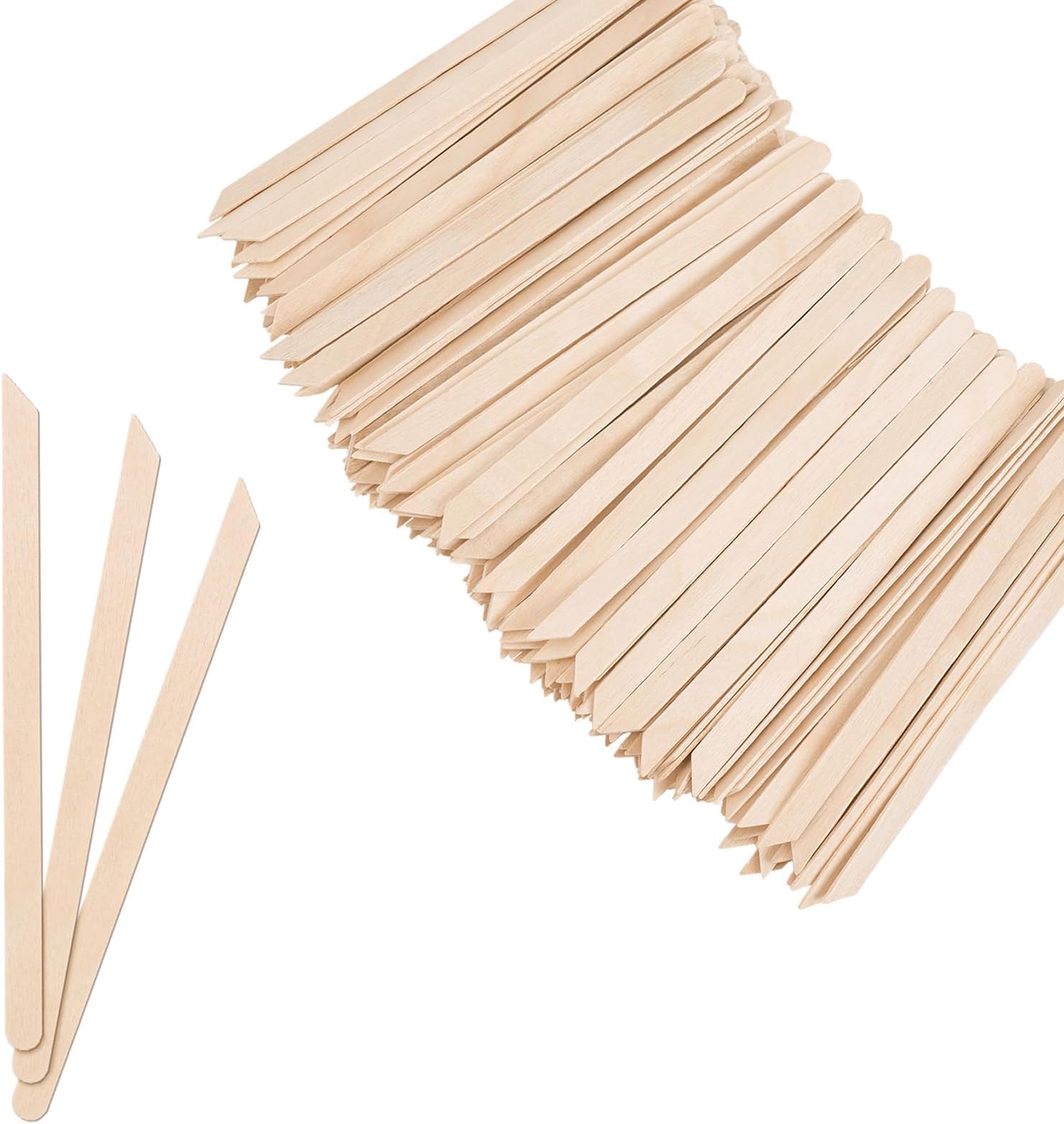 1000pcs Wooden Small Wax Sticks,Eyebrow Wax Sticks for Eyebrow Hair Remover，Small Popsicle Sticks，Wooden Sticks for Crafts