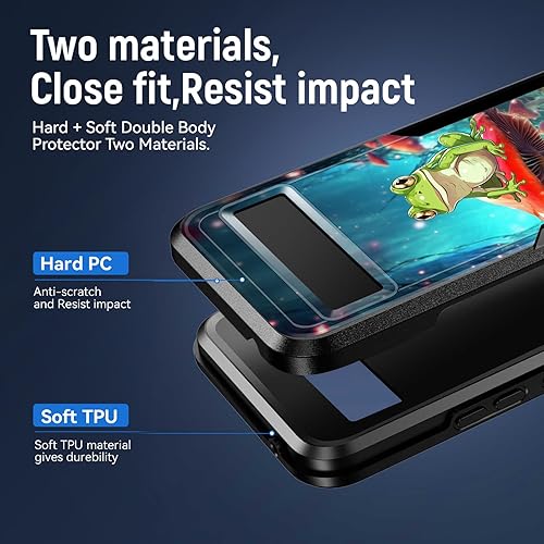 Miniatura 2 de Funda para Pixel 7A, probada contra caídas de grado militar Funda protectora resistente a prueba de golpes para Google Pixel 7A de 6.1 pulgadas,