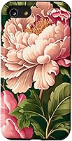 Vista 16 de Funda para iPhone 11 Pro Max con diseño de flores de peonía rosa