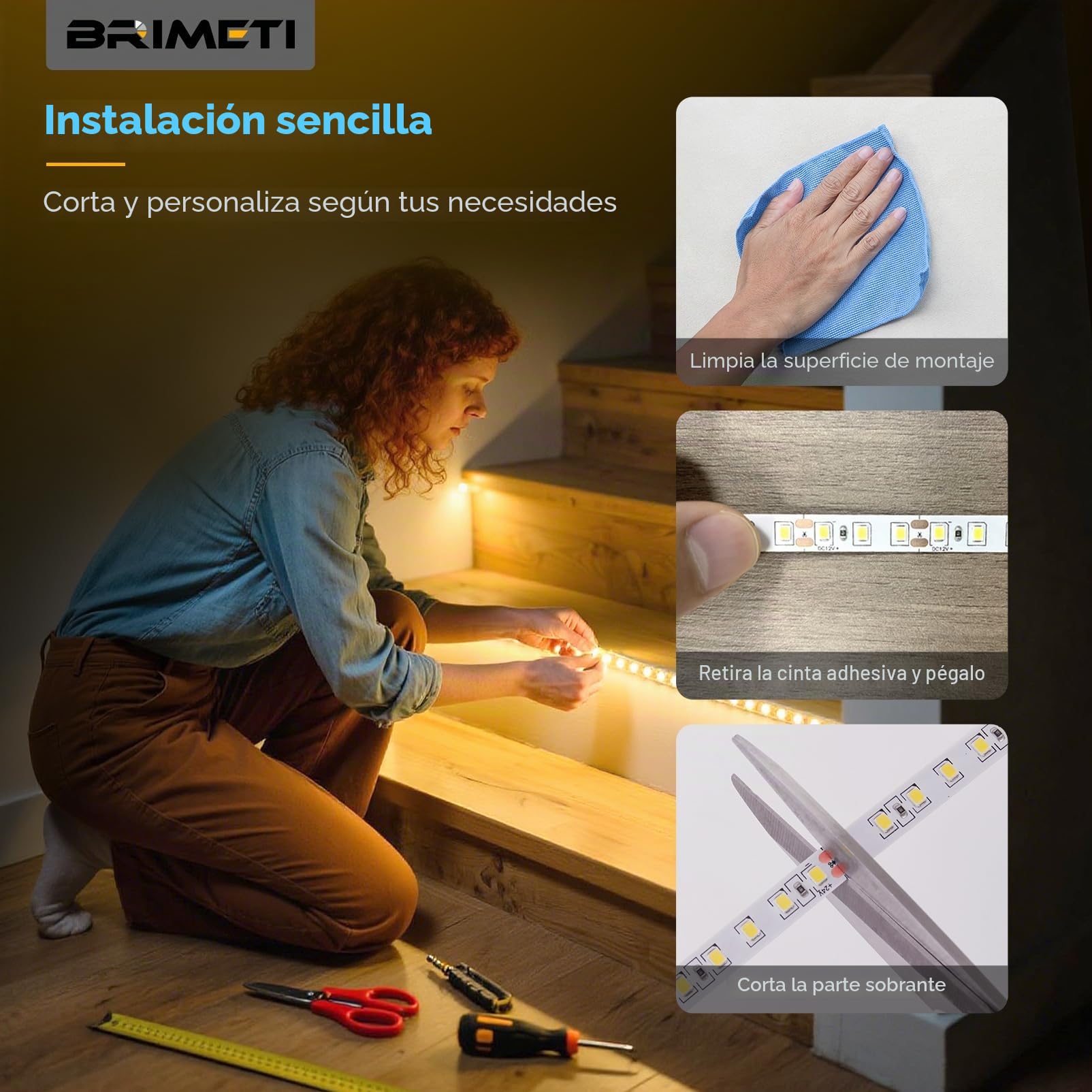 Luces LED 24V 20M Tira LED, Luz Blanca Natural 4000K 120LEDs/M SMD 2835,Flexible Cortable Ancho 8mm, DC 24V, para Dormitorio Sala Gabinete Estar (Sin Fuente de Alimentación)