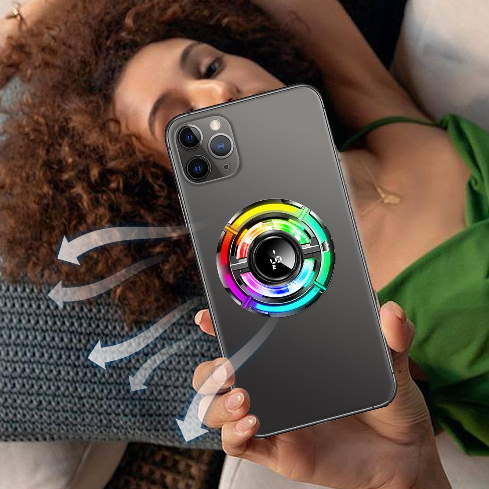 Handy-Kühler – tragbarer magnetischer Kühler für Handy – Kühlgerät für Smartphone, Zubehör für Videospiele, Anrufe