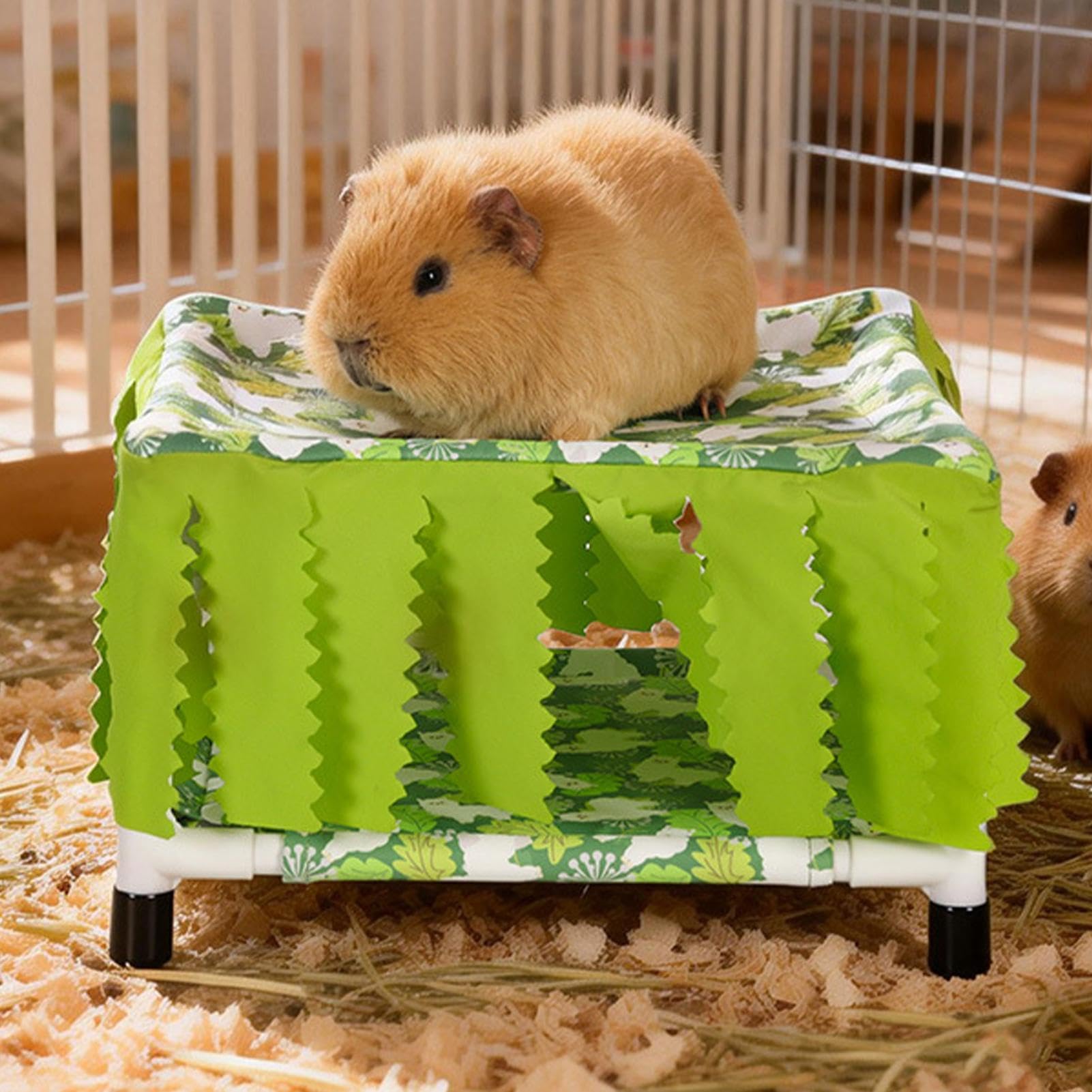 Doppeldecker-Hängematte für Kleintiere – Rutschfestes Schlafbett für Hamster, Kaninchen, Chinchillas, Frettchen, Igel & Eichhörnchen – Täglicher Gebrauch im Käfig