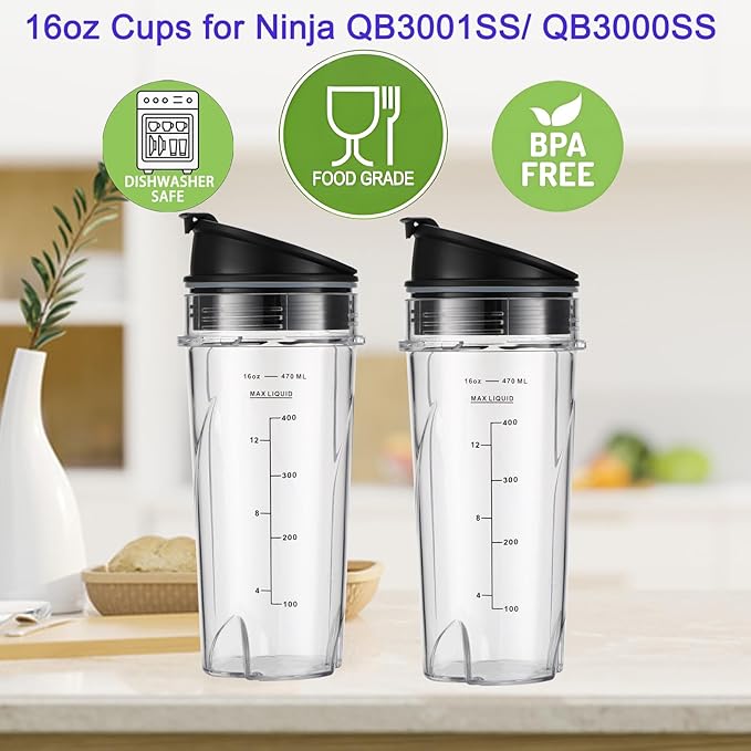 Cuchillas Repuesto Para Licuadora Ninja 16oz - 2 Paquete miniatura 6