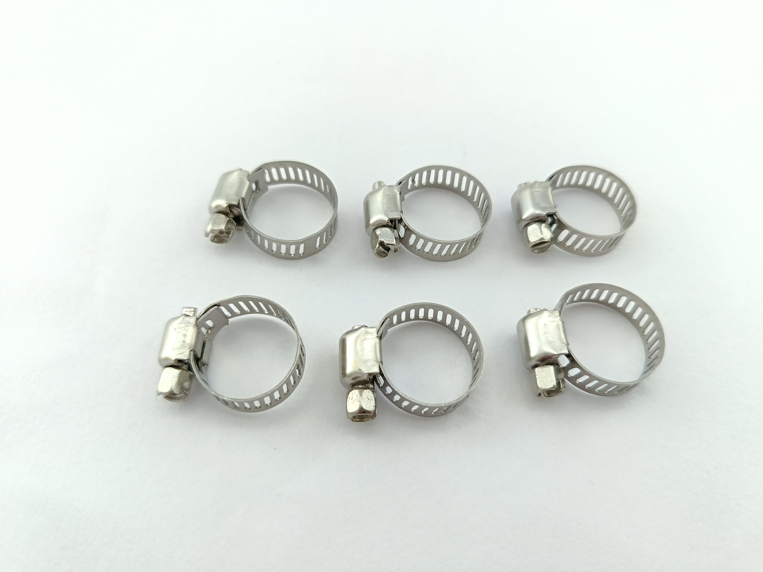 11mm-13mm Hose Clamps Silver 30-Piece 1/4" (11mm-13mm) Fuel Line Hose Clamps – Zinc Plated, Adjustable 1 In Hose Clamps - Foto 6