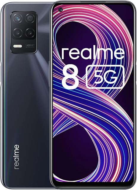 realme 8 5G Mobile Phone, Sim Free Unlocked Smartphone with Dimensity 700 5G Processor, 90Hz Ultra Smooth Display, 5000mAh Massive Battery, 48MP Nightscape Camera, Dual Sim, NFC, 4+64GB