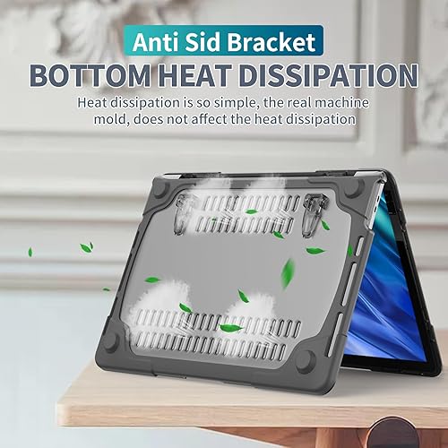 Miniatura 10 de FUNUT - Funda protectora de plástico duro de goma para MacBook Air 13.3, A1466, A1369, 2017, 2016, 2015, 2014, 2013, 2012 (# caqui)