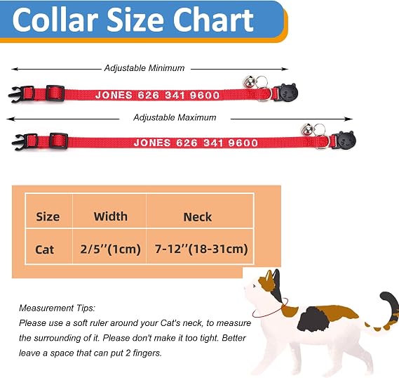 Personalized Cat Collar with Embroidered Name, Grass Green