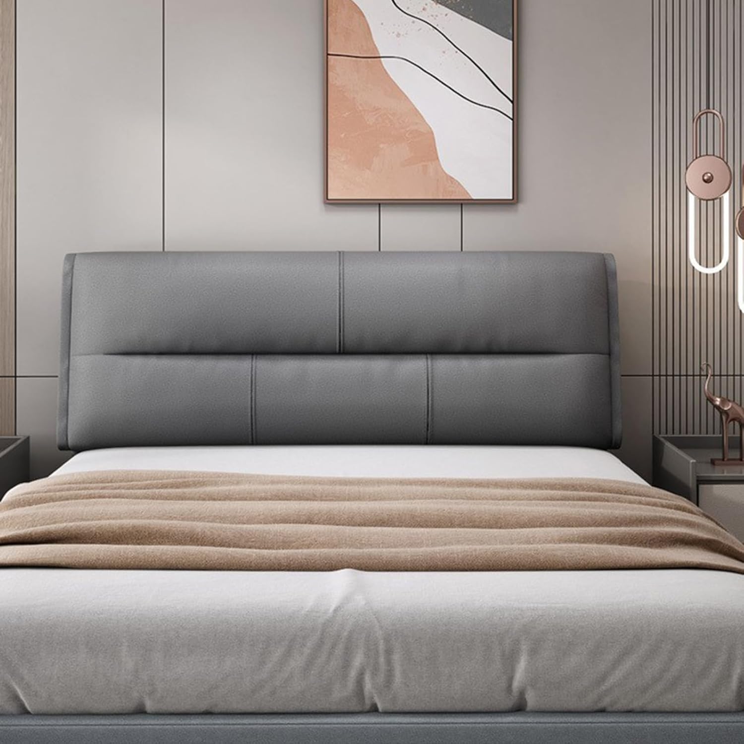 ヘッドボード クッション ベッドルームボード付き/なし フランネル 背もたれ 柔らかい 単色 ウェッジ A135*60*6 枕 カラ