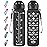 Enerbone 32 oz Drinking Water Bottle with Times to Drink and Straw, Motivational with Carrying Strap, Leakproof BPA & Toxic Free, Ensure You Drink Enough Water for Fitness Gym Outdoor