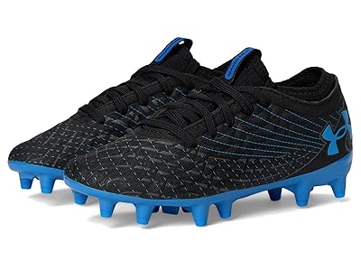 Under Armour Kids Magnetico Select 5 Jr Soccer Cleats (Littile Kid/Big Kid) Boys Shoes Black/Castlerock/Blue Atlantis : 5.5 Big Kid M