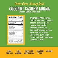 Vista 8 de Brooklyn Delhi - Korma de Coco y Anacardo - Salsa india a fuego lento con crema de anacardo y especias aromáticas - Suficientemente suave para un