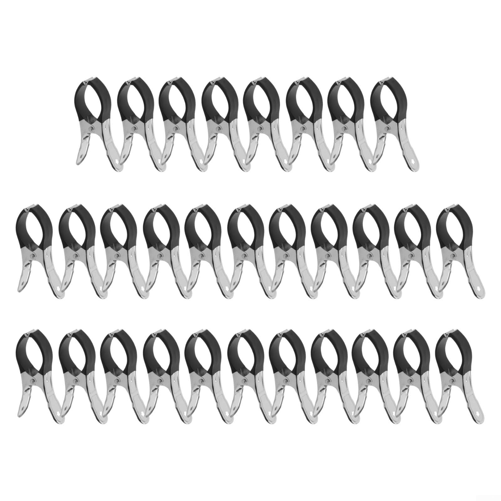 Stainless Steel Pool Cover Clips Extra Strong Grip Pegs for Swimming Pool Covers Anti Scratch 30pcs(30pcs black)