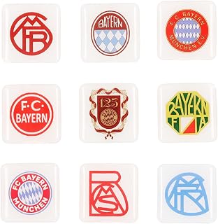 FC Bayern München I Magnet - Juego de 10 imanes (125 años), color blanco