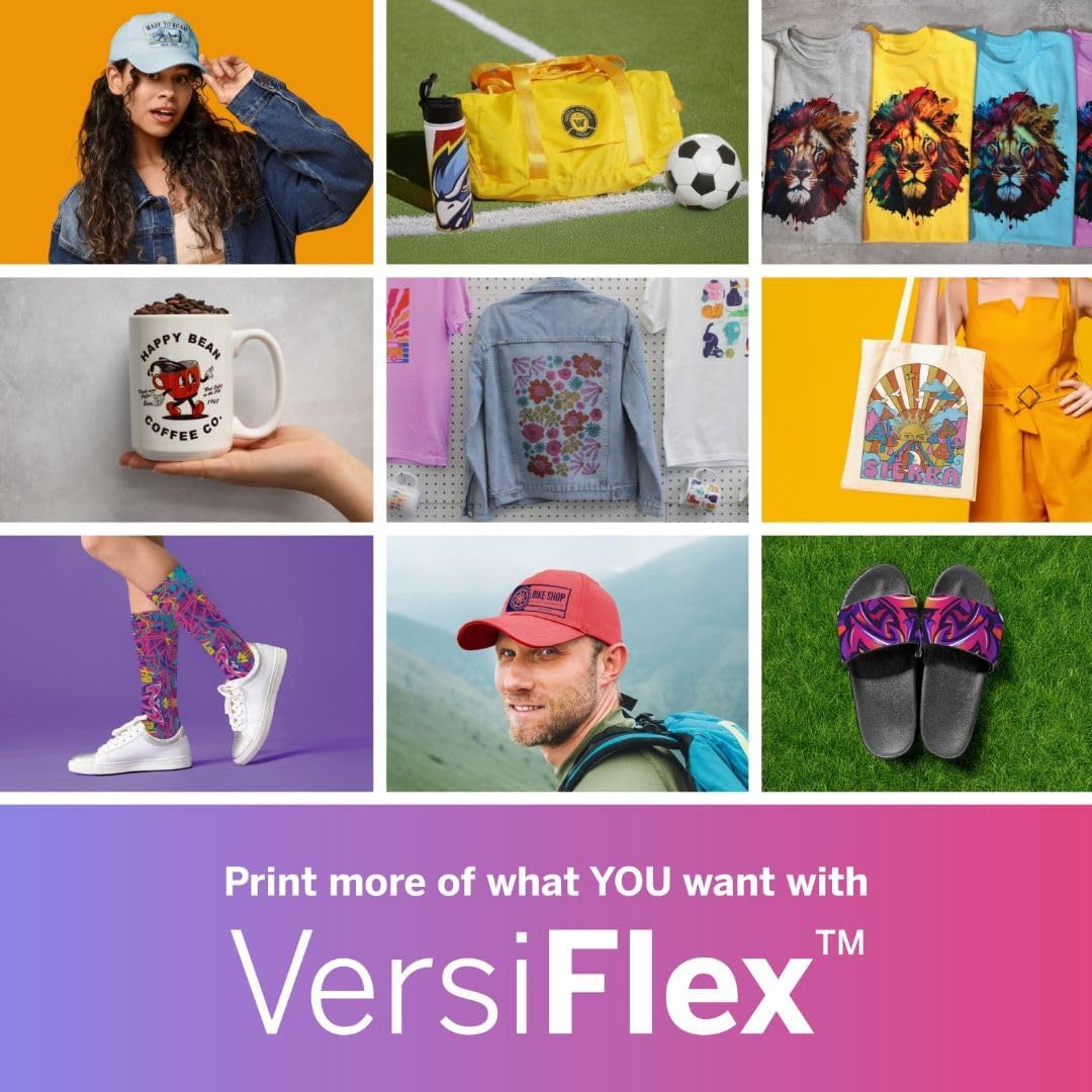 Sawgrass VersiFlex 70923 Extended - for SG1000 Printer Only - Soft-Touch Infusible Ink - Professional Results on Cotton and Poly - Clean, Sharp Transfers - Decor, Gifts, Tshirts - Yellow, 70mL.