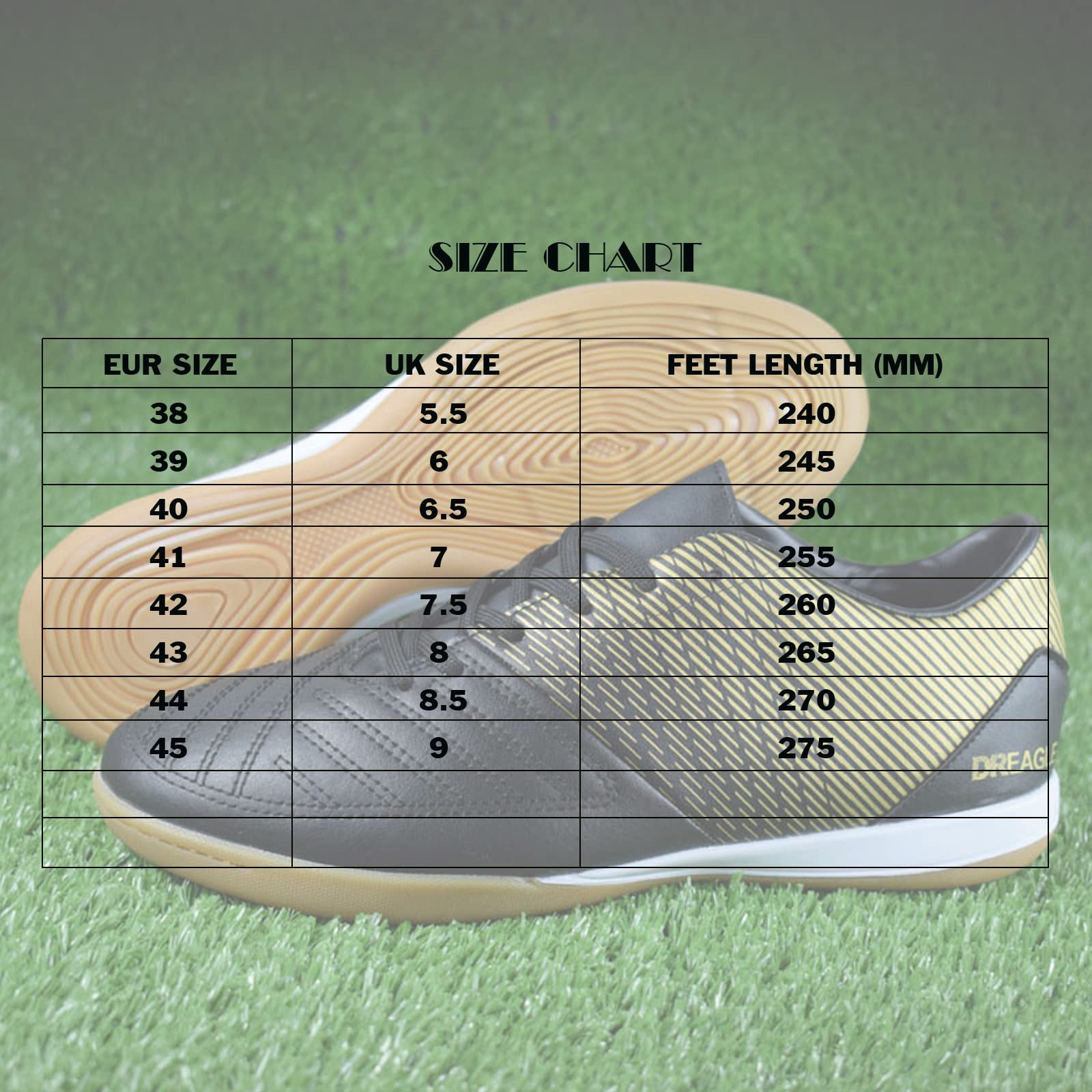 LZQpearl Hombre Zapatillas De Fútbol Sala, Botas De Fútbol IC/IN Indoor Street, Entrenamiento Competición Atletismo Soccer Shoe, para Niños Adolescentes Niño Niña Y Adultos