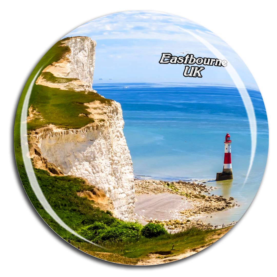 Weekino UK England Beachy Head Eastbourne Fridge Magnet 3D Crystal Glass Tourist City Travel Souvenir Collection Gift Strong Refrigerator Sticker