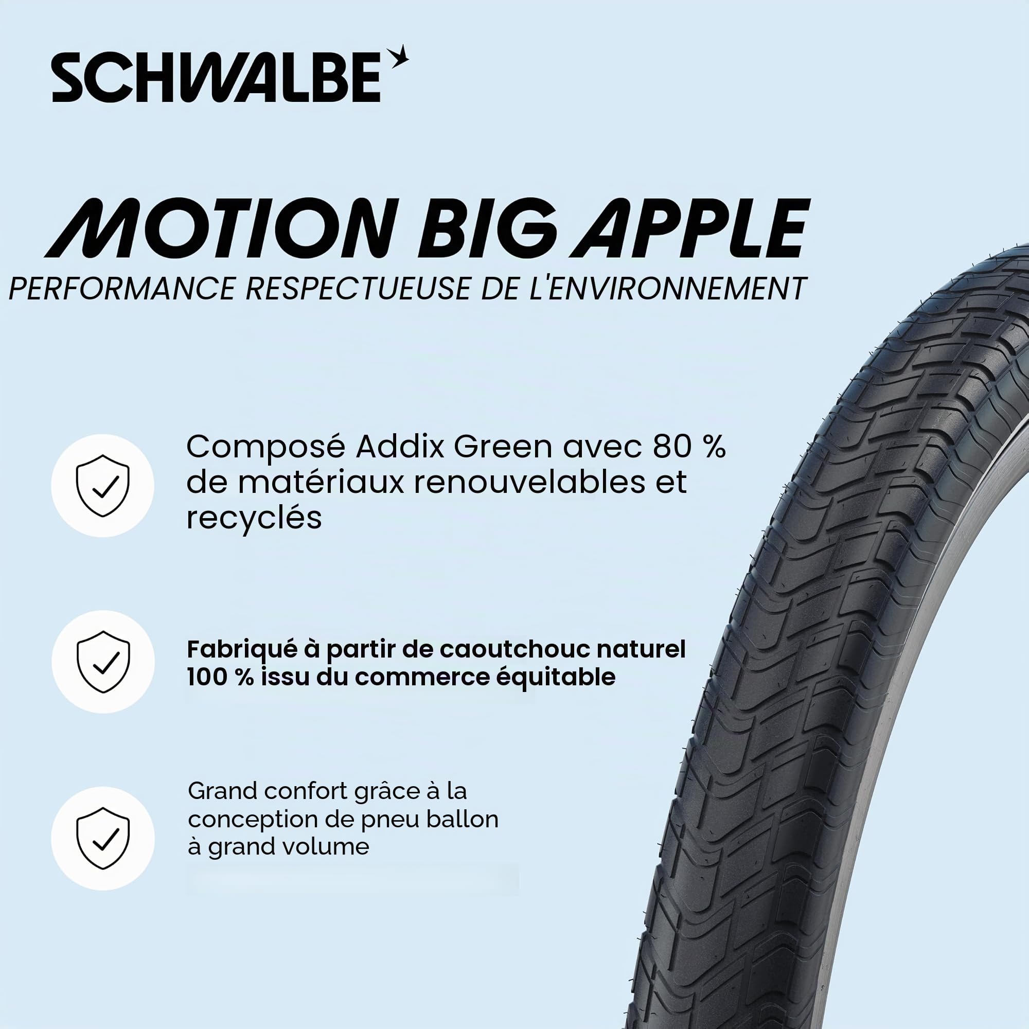 Schwalbe Big Apple Pneu de vélo Unisexe