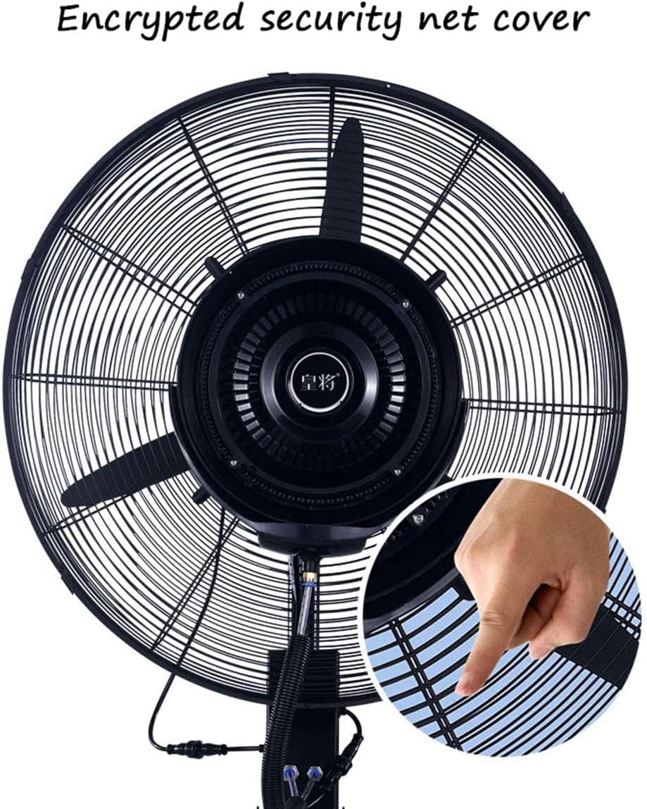 Quiet Cooling Fans Electric Air Circulator Oscillating Fan/Industrial Humidifying Misting Fan/Floor Standing Pedestal Fan, for Commercial Residential and Greenhouse