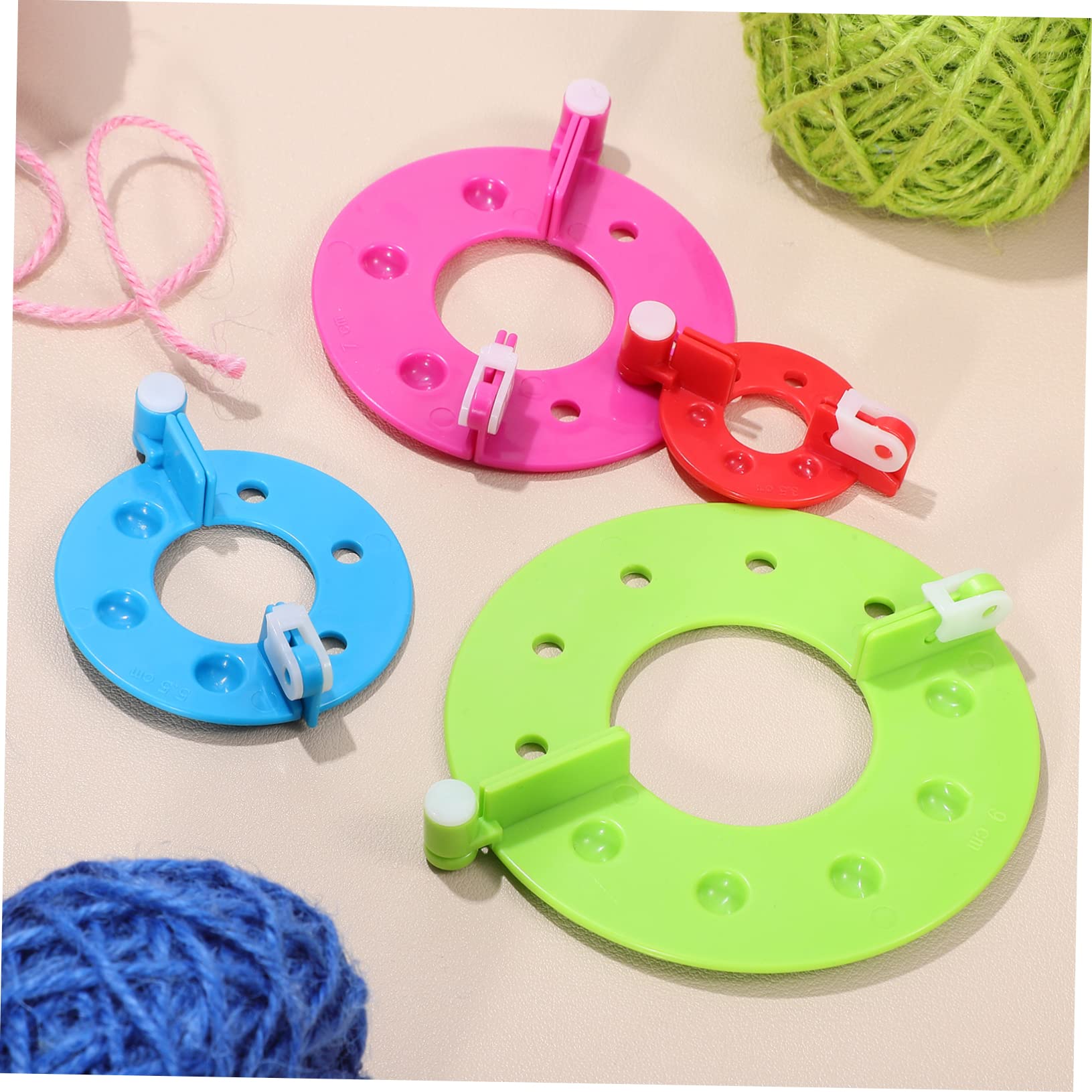 SEWACC 24stücke Teiliges Pompom Maker Aus Fluff Bastelwerkzeug Für Strickprojekte Und Kreative Handarbeiten