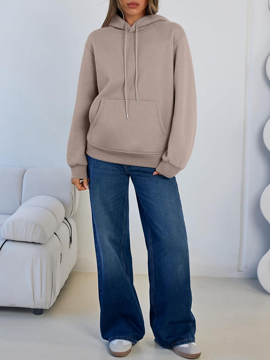 Trendy Queen Women's Winter Fleece Sherpa Lined Hoodie Casual Warm Pullover Hooded Sweatshirt - Image 5