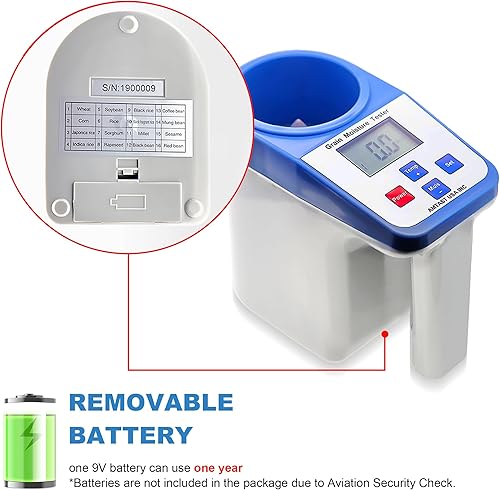 Miniatura 5 de Medidor de humedad de grano Probador inteligente de humedad de grano para 16 granos Prueba de humedad de granos de café Arroz Trigo Mijo Soja Maíz