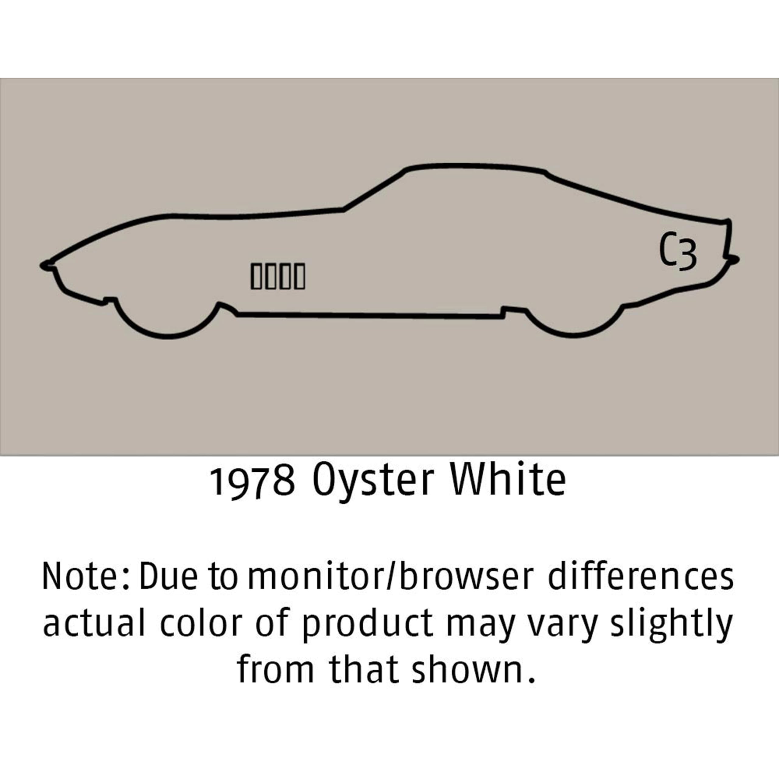 Mid America Motorworks 1978 Corvette C3 Oyster White Color Coat Interior Refinish 12oz Aerosol