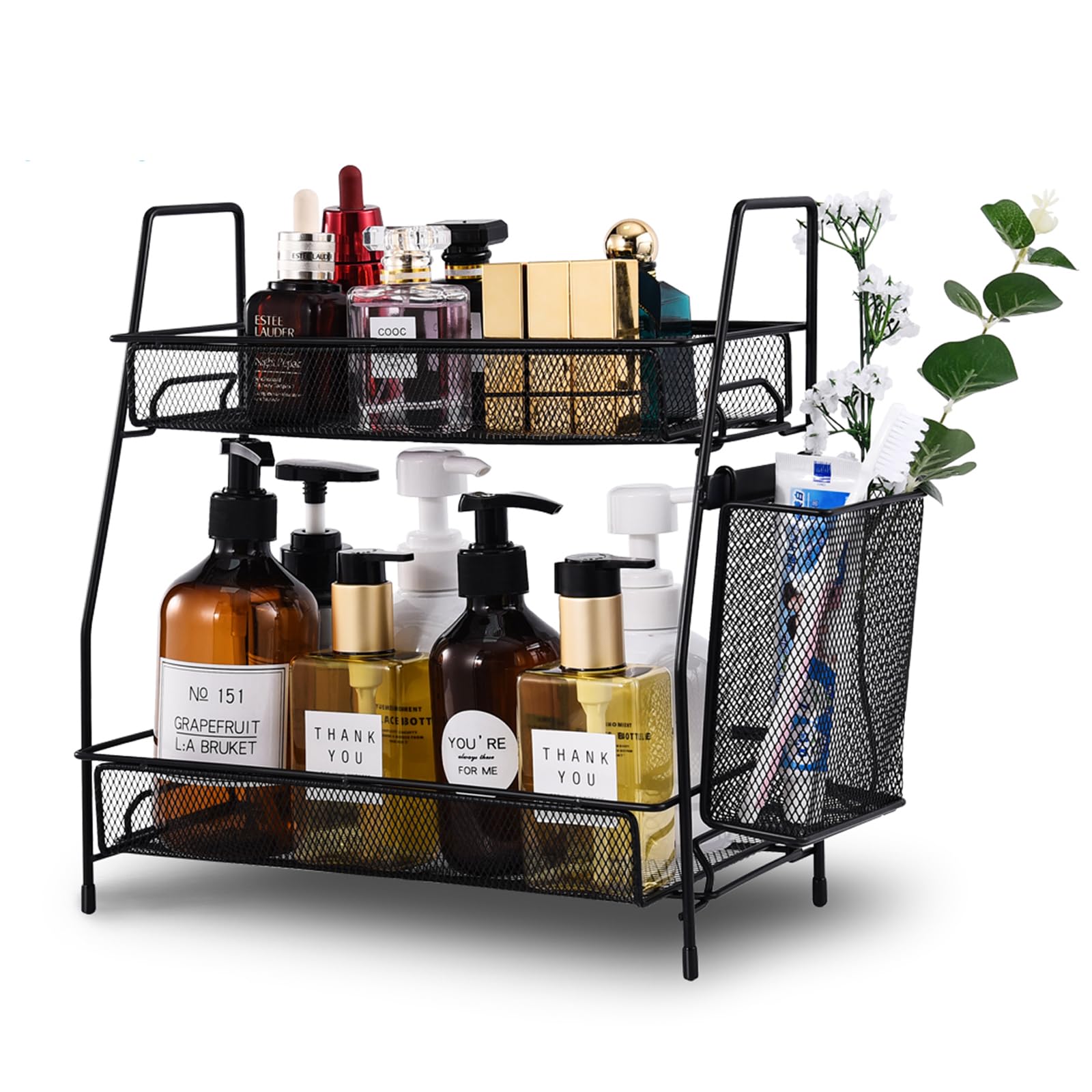Amazon.com: LEMIKKLE 2-Tier Bathroom Countertop Organizer,Skincare