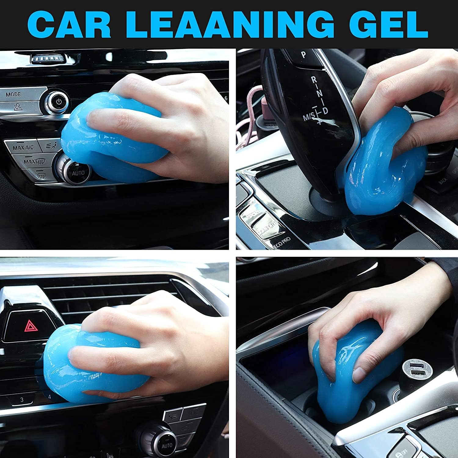 JOJOY LUX 2 Pack Cleaning Gel for Car Detailing Tools Keyboard Cleaner Automotive Dust Air Vent Interior Detail Removal Detailing Putty Universal Dust Cleaner for Auto Laptop Home, 320g : Automotive