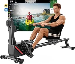 JOROTO Vogatore Domestico, 16 Livelli Resistenza - Rower Magnetico Ultra Silenzioso con App Kinomap, Doppia Guida per Stabilità, Compatto e Facile da Montare, Attrezzo Fitness per la Casa