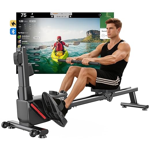 JOROTO Rowing Machine for Home – Black