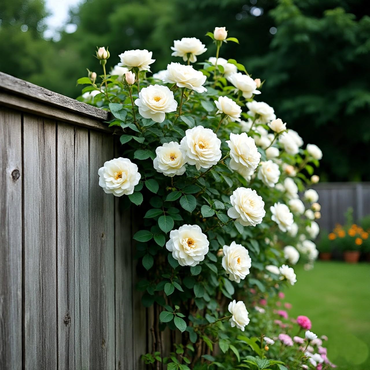 NooElec Seeds India Climbing Rose Flower Seeds, 60 Seeds Pack - Hybrid, Year-Round Blooms, Minimal Care (WHITE) - Image 2 thumbnail