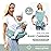 FRUITEAM 6-in-1 Baby Carrier with Waist Stool/Hip Seat, One Size Fits All -Adapt to Newborn, Baby Hip Carrier for Breastfeeding, Infant & Toddler (Green)