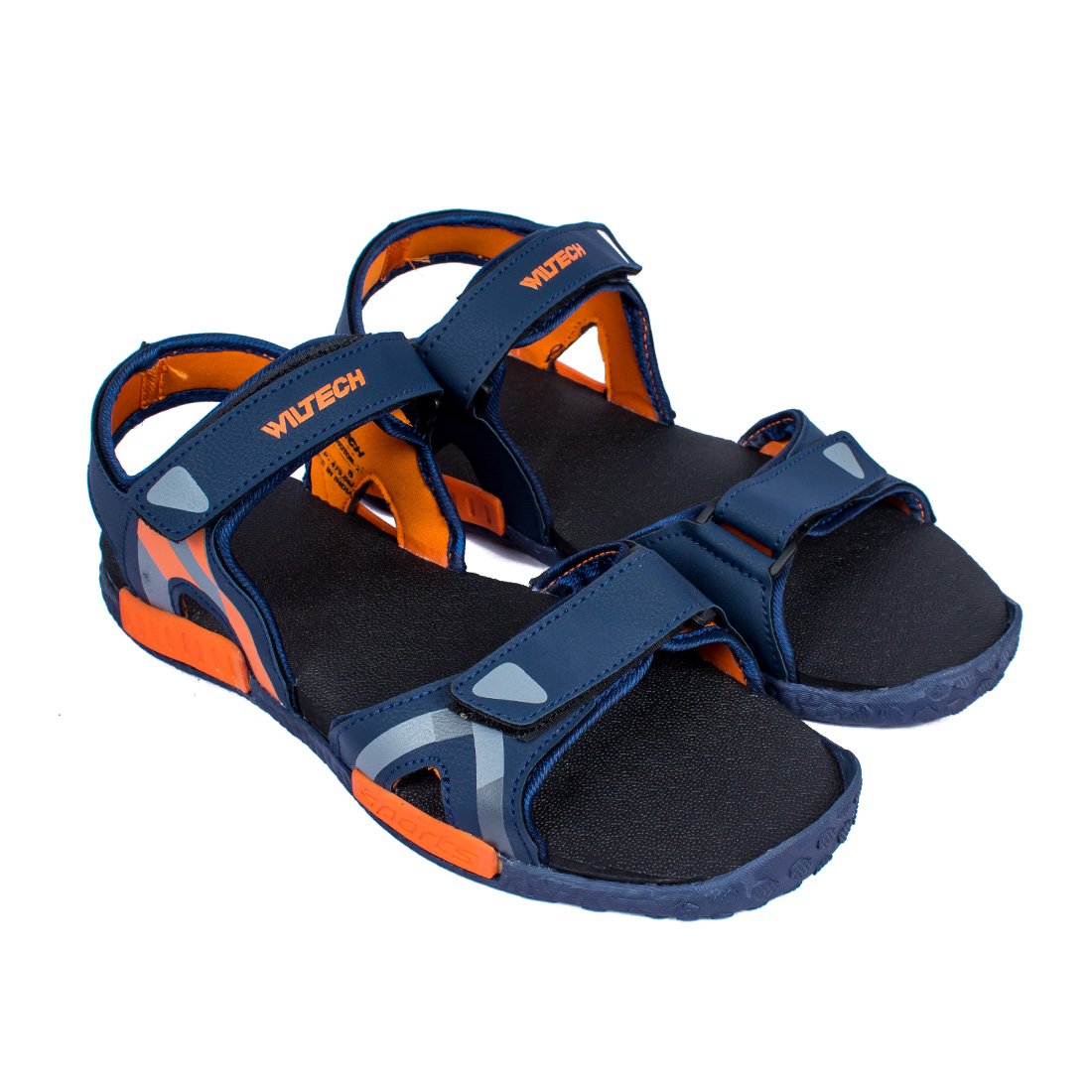ASIANPhoton-02 Navy Orange Running Sandal,Walking Sandal,Floaters,Training Sandal,Sports Sandal For Men UK-10