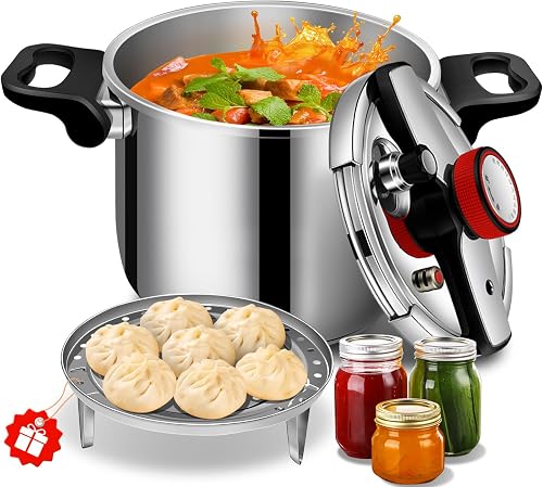 Peterboo 12.68 Qt Stainless Steel Pressure Cooker