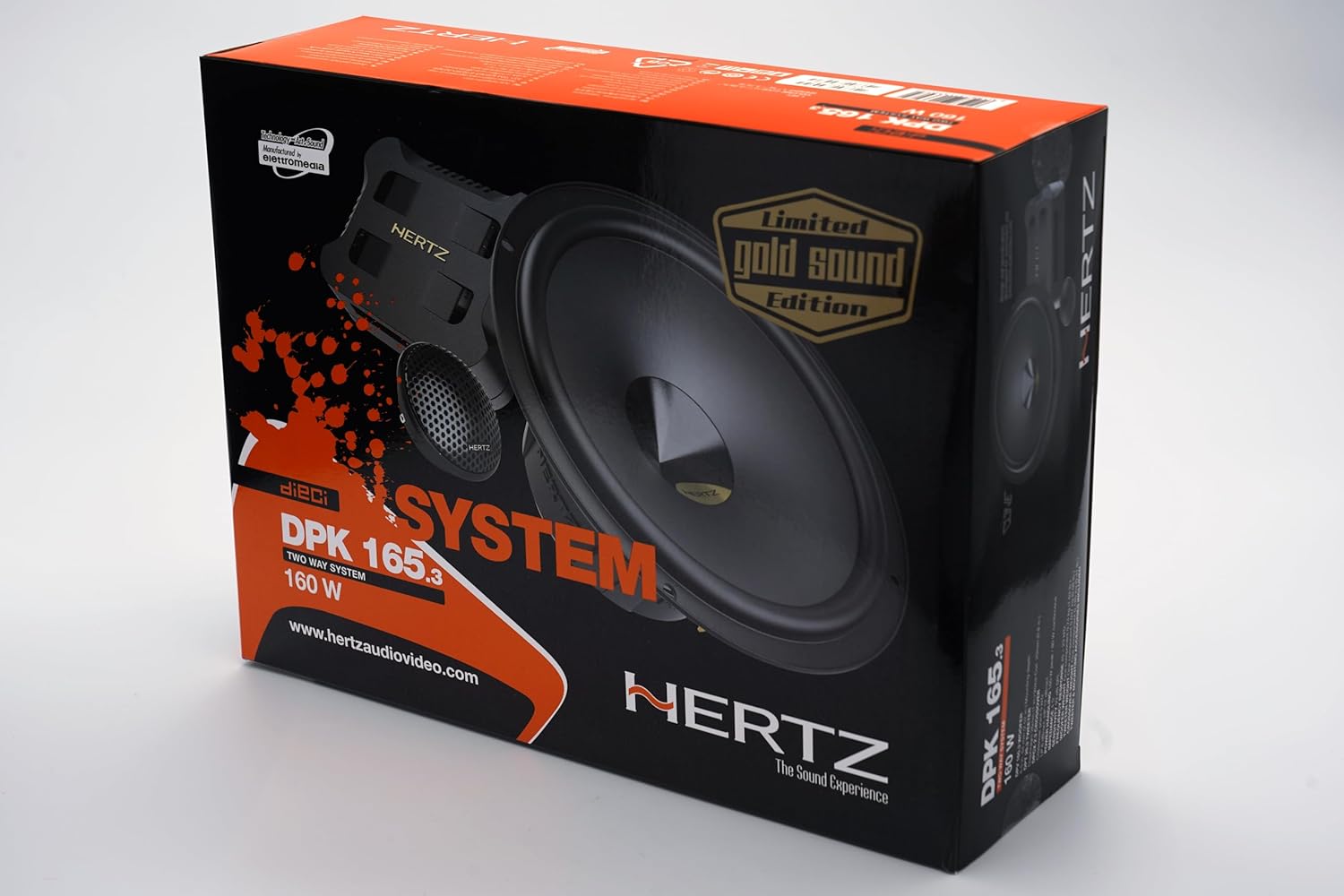 HERTZ DPK 165.3 160W Peak (80W RMS) 6.5" Dieci Series 2-Way 4-ohm Component Speakers System
