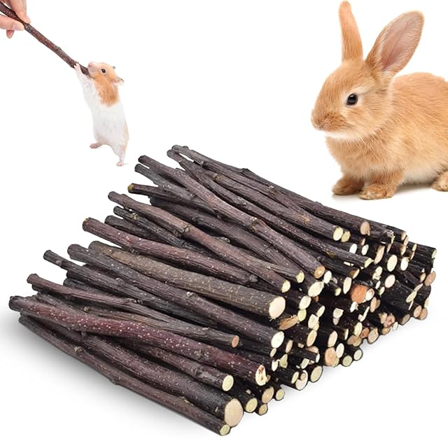 RFYTDCF 250 g de juguete para masticar para hámster, juguete para masticar, manzana, madera, roedor, conejo