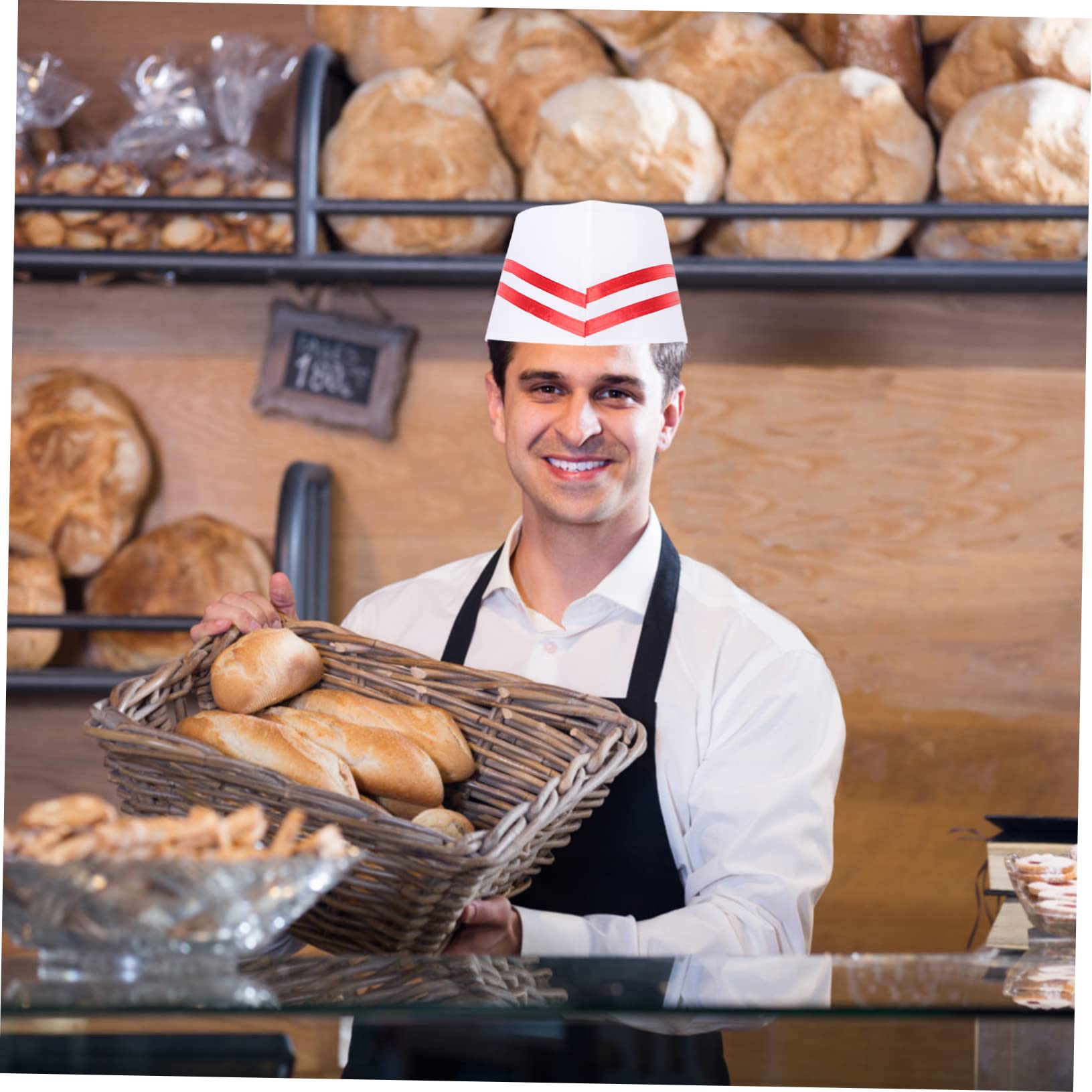 BESPORTBLE Gorro De Chef Unisex para Cocina Y Restaurantes Sombrero De Trabajo Y Resistente Aceite para Cocineros Y Reposteros