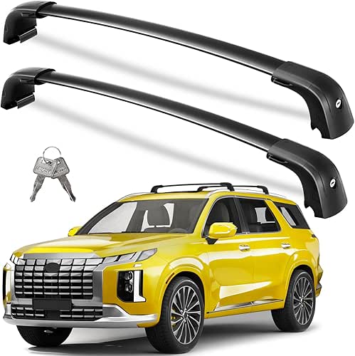 Lockable Roof Rack Cross Bars 220lbs Compatible with Hyundai Palisade