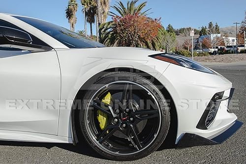 Miniatura 5 de Reemplazo para todos los modelos Chevrolet Corvette C8 2020 | GM Factory XL Estilo extendido de carbono pintado con flash metálico frontal lateral