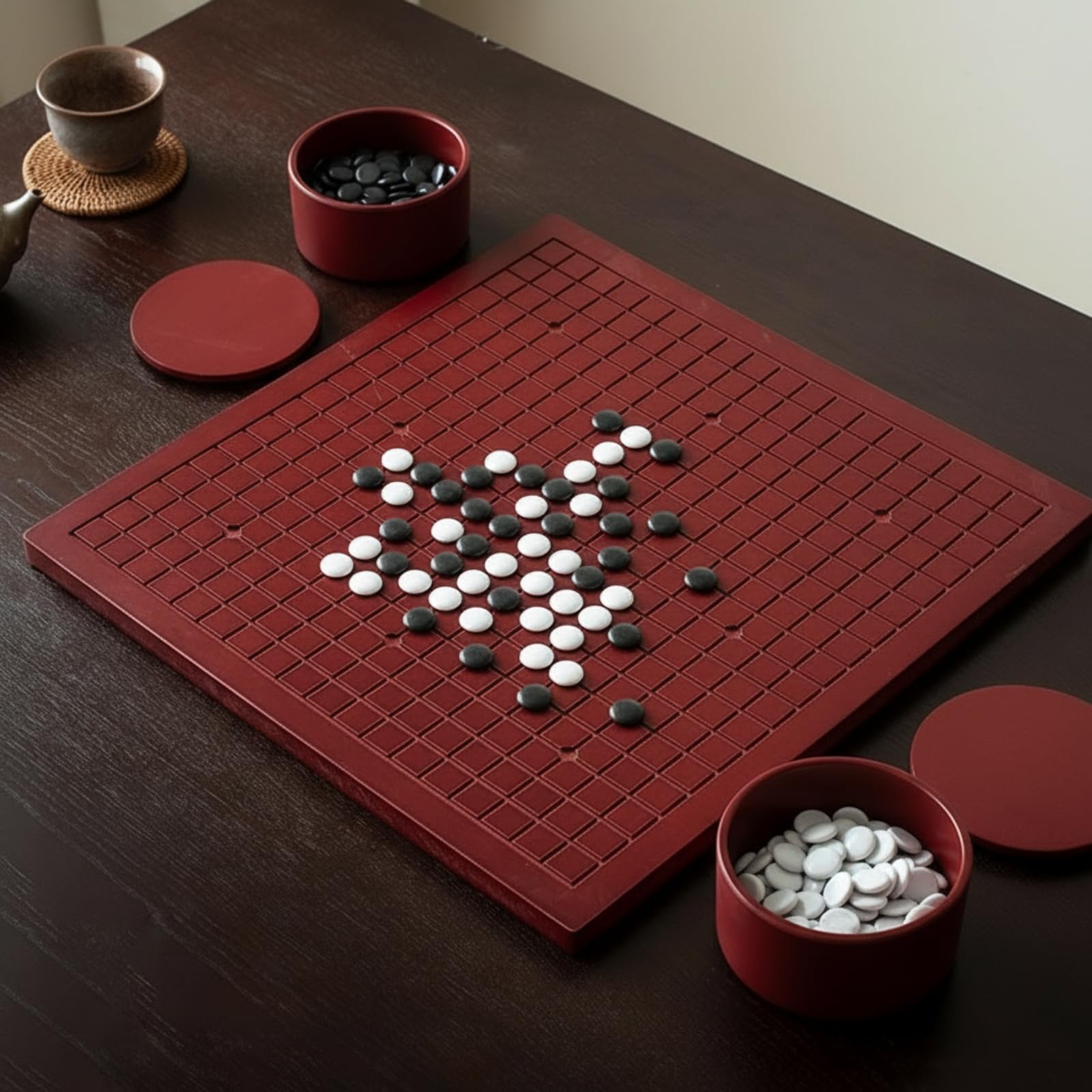 Jeu avec Jeu Pierres et Bols Résistant, 42 42 8cm, Style to 4