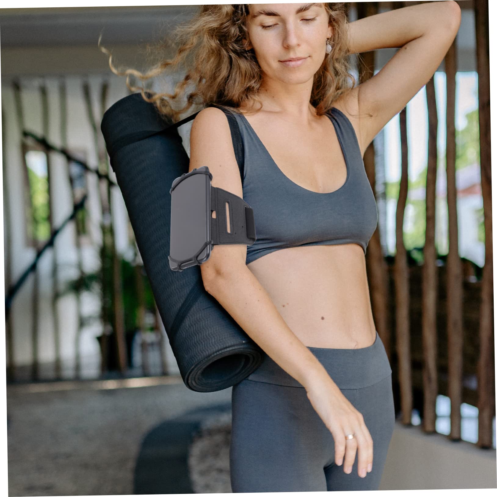 DOITOOL 2piezas Brazalete Deportivo para Móvil Soporte De Telefono para Correr y Ciclismo para Actividades Al Aire Compatible Smartphones Diseño Acceso Pantalla Táctil