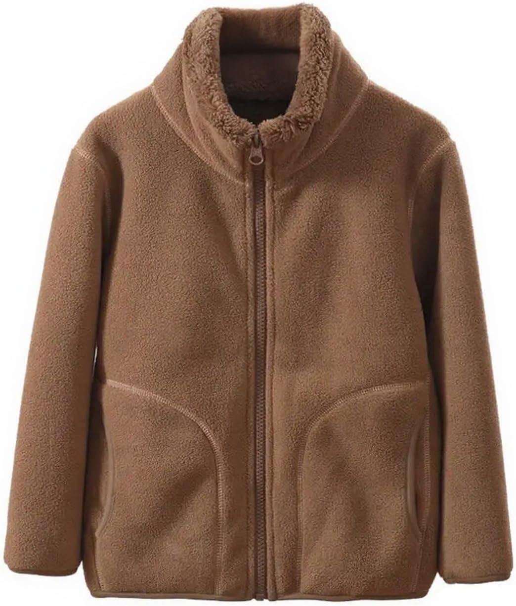 Girls' Fleece Jacket Full-zip Toddlers Kids Polar Coat Outwear