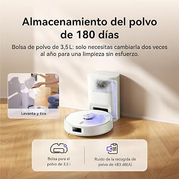 NARWAL Freo S Robot Vacuum and Mop Combo, 8000Pa, Self Emptying